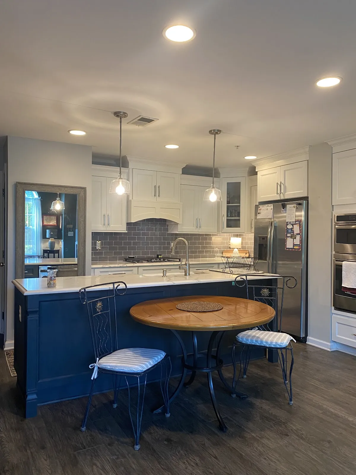 The kitchen where breakfast, lunch and snacks are made
